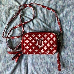 like-NEW Vera Bradley, Indiana University, Clutch/Crossbody